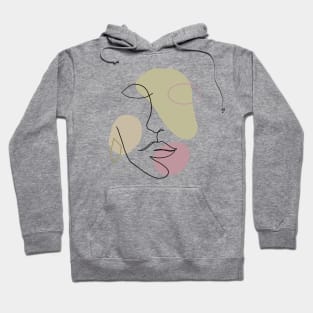 Face Line Art Hoodie